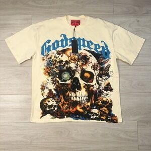 Godspeed NY Eternal Dream Paradise Shirt Mens Size Large Bone Tee NEW Streetwear